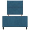 vidaXL Letto a molle con testiera Blu Scuro 100 x 200 cm Velluto