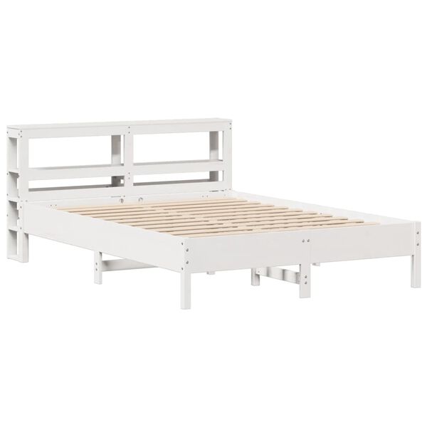 vidaXL Letto senza Materasso Bianco 150x200 cm Legno Massello di Pino