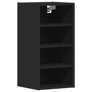 vidaXL Mobile Pensile &ldquo;Riga&rdquo; Nero 30x29,5x60 cm in Legno Multistrato