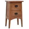 vidaXL Comodino in Legno Massello di Abete 40x29x68 cm Marrone