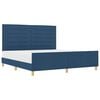 vidaXL Struttura del letto con testiera Blu 180 x 200 cm Tessuto