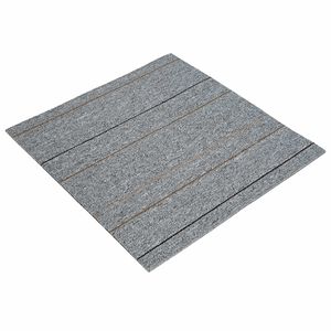 vidaXL Piastrella per Tappeto Grigio chiaro con striscia 50 x 50 cm