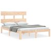 vidaXL Giroletto con Testiera Small Double in Legno Massello