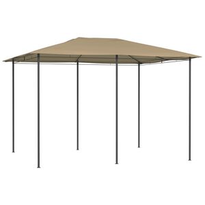 vidaXL Gazebo 3x4x2,6 m Grigio Talpa 160 g/m&sup2;