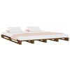 vidaXL Letto a Pallet senza Materasso Ambra 120x200cm Legno Massello