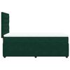 vidaXL Giroletto a Molle con Materasso Verde Scuro 90x190 cm Velluto