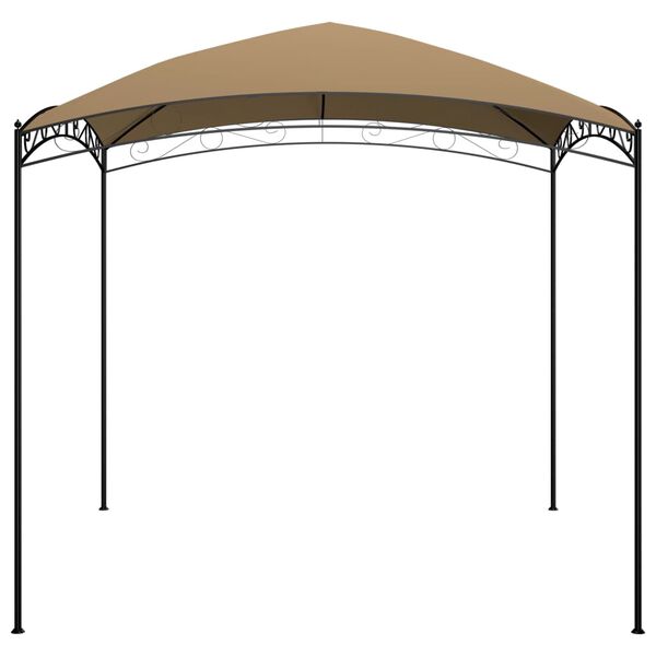 vidaXL Gazebo 3x3x2,65 m Grigio Talpa 180 g/m²
