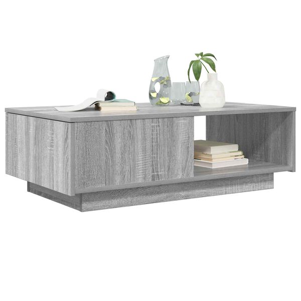 vidaXL Tavolino da salotto con cassetto Grigio Sonoma 95 x 55 x 31 cm