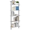 vidaXL Libreria Grigio Sonoma 60 x 24 x 168 cm Legno multistrato