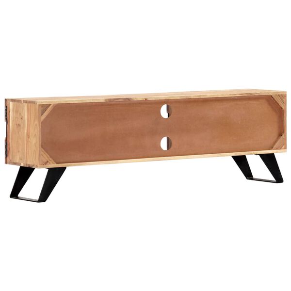 vidaXL Mobile Porta TV 140x30x45 cm in Legno Massello di Acacia