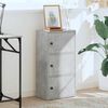 vidaXL Libreria Grigio Cemento 40x24x77 cm in Legno Multistrato