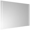 vidaXL Specchio da Bagno con Luci LED 70x50 cm