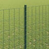 vidaXL Recinzione con Posto Verde 1,4 x 10 m Acciaio e PVC