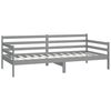 vidaXL Divano Letto con Materasso 90x200 cm Grigio in Legno di Pino