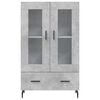 vidaXL Credenza Grigio Cemento 69,5x31x115 cm in Legno Multistrato