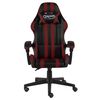 vidaXL Sedia da Gaming Nero e Rosso Vino in Similpelle