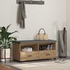 vidaXL Panca per ingresso Rovere artigianale 100 x 38 x 46 cm