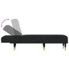 vidaXL Chaise Longue in Velluto Nero