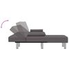 vidaXL Divano Letto a L Grigio 255x140x70 cm in Similpelle
