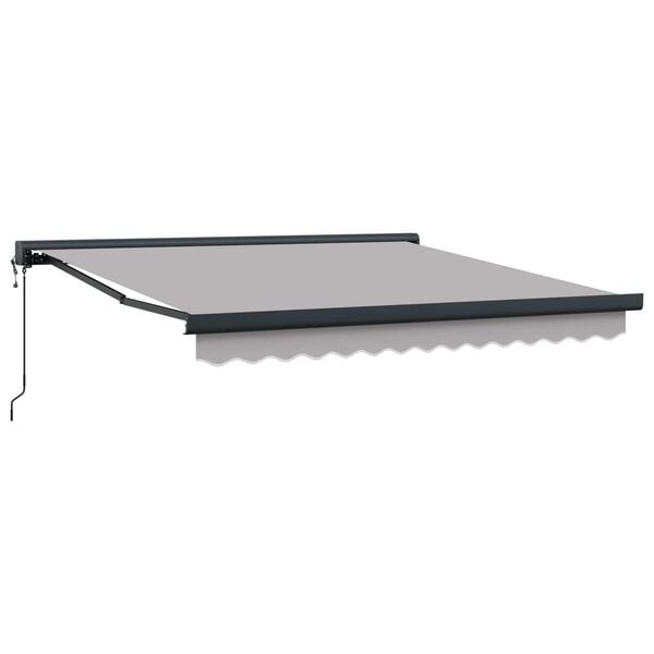 vidaXL Tenda da Sole Grigio chiaro 350 x 250 x 165 cm