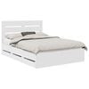 vidaXL Struttura del letto Bianco 140 x 190 cm Legno Ingegnerizzato