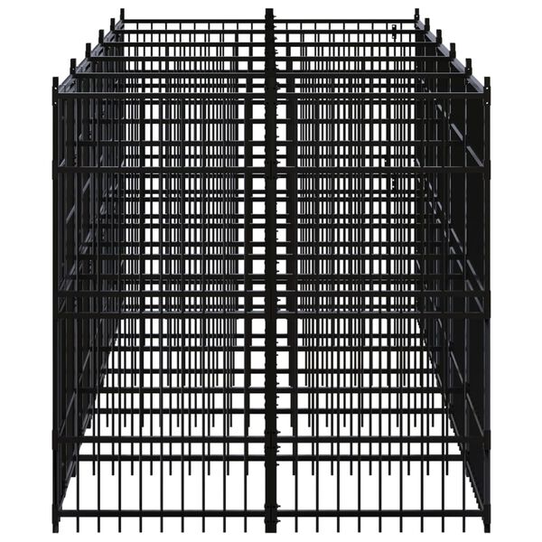 vidaXL Gabbia per Cani da Esterno in Acciaio 9,22 m²