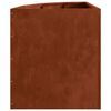 vidaXL Vaso d'angolo Ruggine 45 x 45 x 50 cm acciaio corten