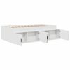 vidaXL Struttura del letto Bianco 80 x 200 cm Legno multistrato