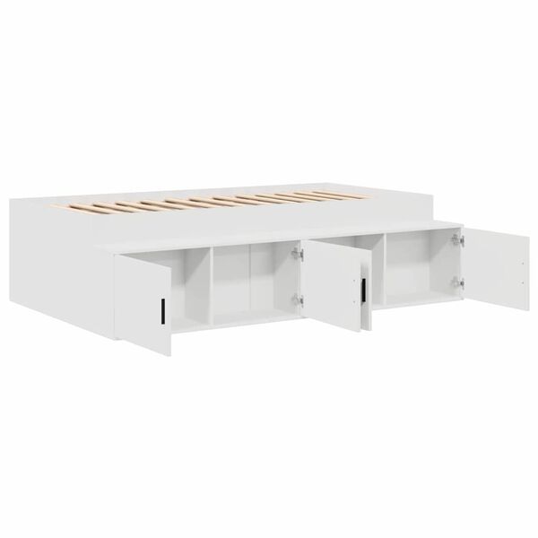 vidaXL Struttura del letto Bianco 80 x 200 cm Legno multistrato