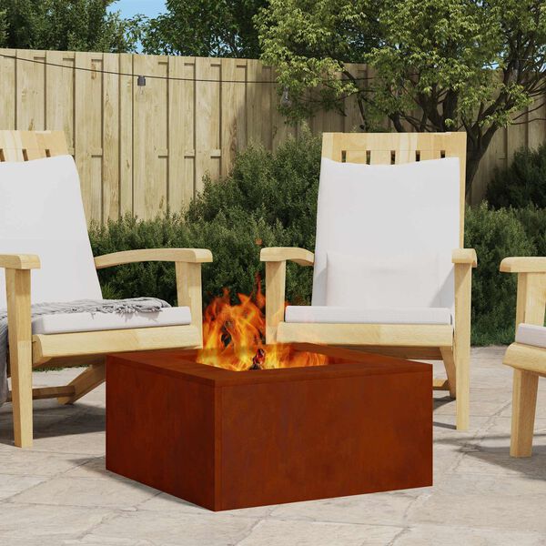 vidaXL Focolare Marrone 60 x 60 x 30 cm