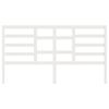 vidaXL Testiera per Letto Bianca 186x4x104cm in Legno Massello di Pino