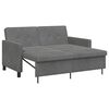 vidaXL Divano letto Grigio Scuro Tessuto