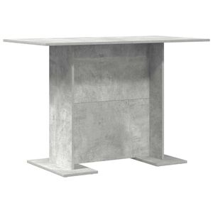 vidaXL Tavolo da Pranzo Grigio Cemento 110x60x75 cm Legno Multistrato