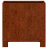 vidaXL Fioriere con Gambe 2pz Ruggine 30x30x30 cm Acciaio Corten