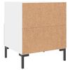 vidaXL Comodini 2 pz Bianchi 40x35x47,5 cm in Legno Multistrato