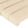 vidaXL Giroletto a Molle con Materasso Crema 90x190 cm in Tessuto
