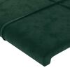 vidaXL Giroletto senza Materasso Verde Scuro 100x200 cm in Velluto