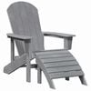 vidaXL Sedia Adirondack Grigio chiaro 82 x 74 x 92 cm HDPE