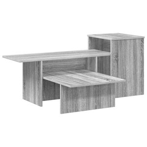 vidaXL Tavolo consolle Grigio Sonoma 91,5 x 35 x 38,5 cm