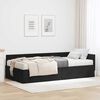 vidaXL Struttura Letto Angolare con Materasso Altro 2 pcs Nero Velluto