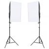 vidaXL Kit per Studio Fotografico con Set di Luci e Fondale