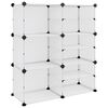 vidaXL Scarpiera Trasparente 84x31,5x93 cm in PP