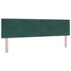 vidaXL Letto a molle con materasso Verde scuro 180 x 200 cm Velluto