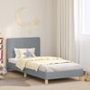 vidaXL Struttura letto bambini con testata Grigio chiaro 80 x 200 cm