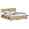 vidaXL Struttura del letto con cassetto Rovere Sonoma 180 x 200 cm