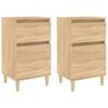 vidaXL Comodini 2pz Rovere Sonoma 40x35x70 cm