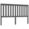 vidaXL Testiera per Letto Grigia 166x6x101cm in Legno Massello di Pino