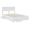 vidaXL Struttura del letto Bianco 140 x 190 cm Legno multistrato