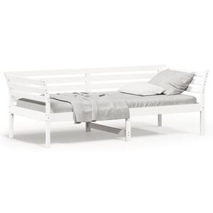 vidaXL Dormeuse senza Materasso Bianca 80x200 cm Legno Massello Pino