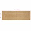 vidaXL Tappeto da Area Beige 80 x 400 cm Juta